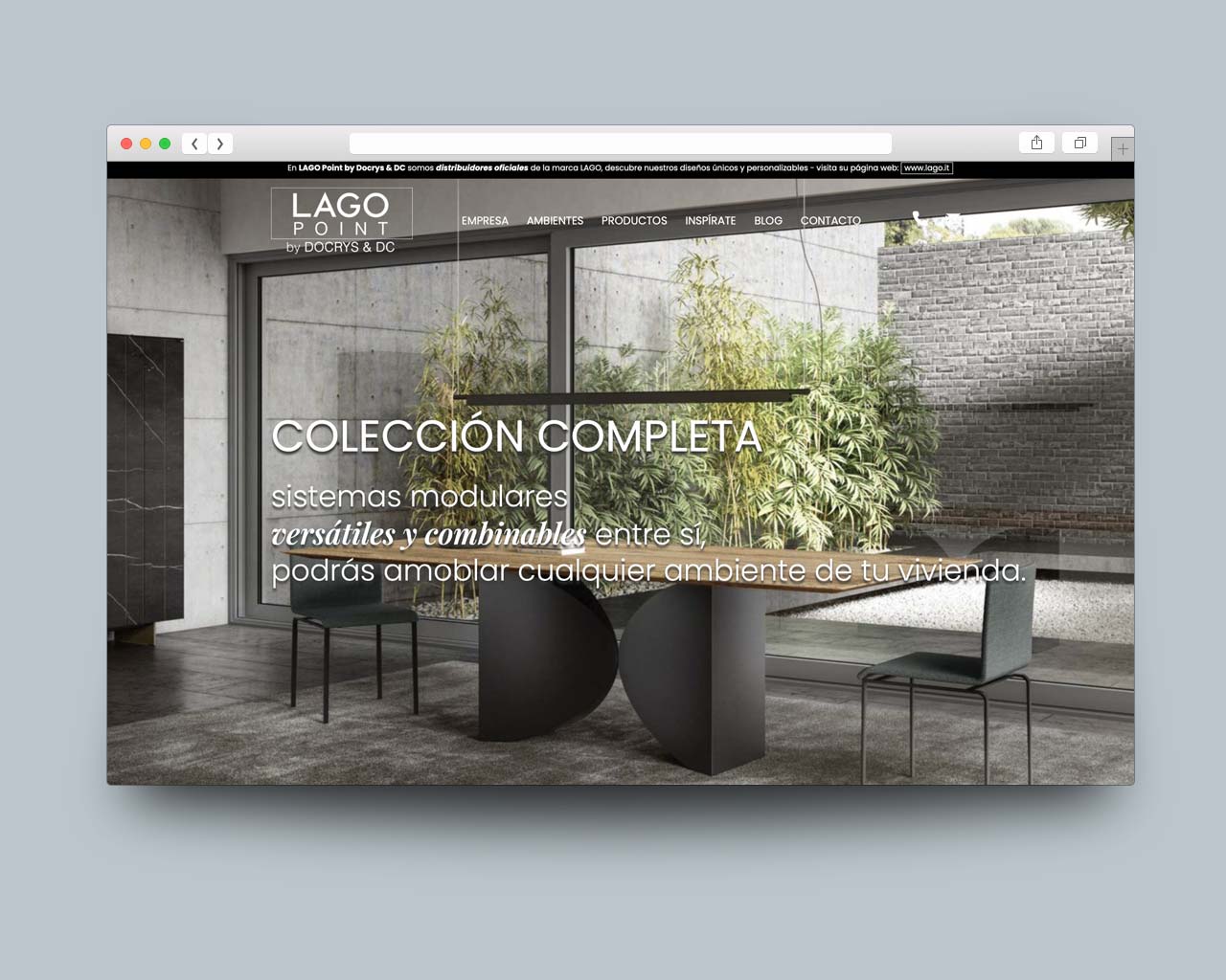 Home Diseño Web en Drupal 9 de Lago Point by Docrys & DC