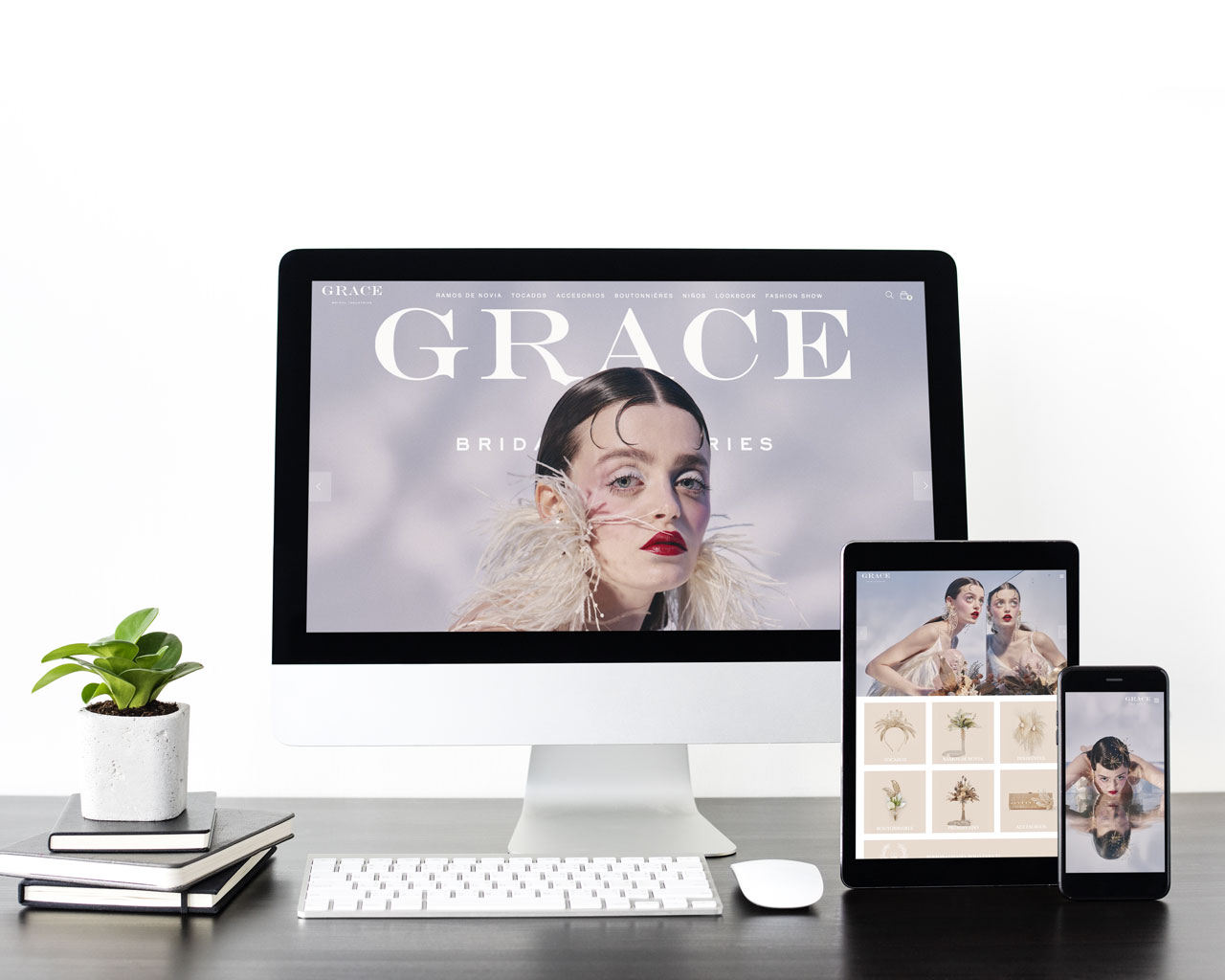 Diseño de tienda online adaptativa para Grace Bridal Industries